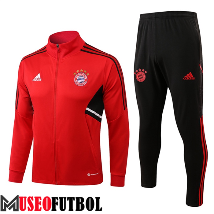 Chandal Futbol - Chaqueta Bayern Munich Rojo 2022/2023