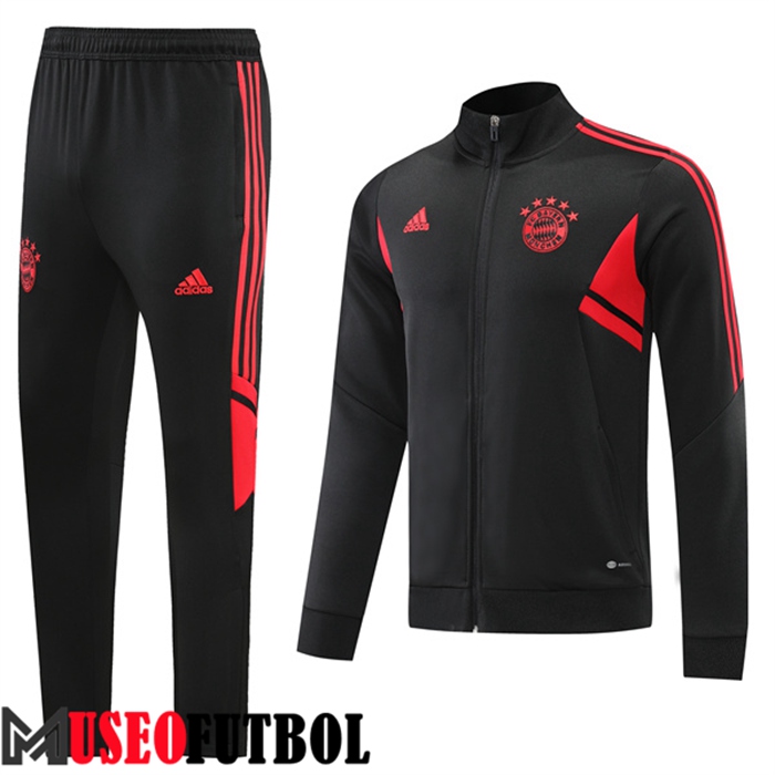 Chandal Futbol - Chaqueta Bayern Munich Negro 2022/2023