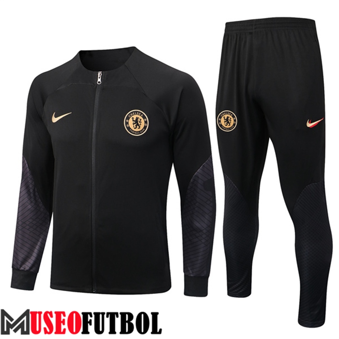 Chandal Futbol - Chaqueta FC Chelsea Negro 2022/2023