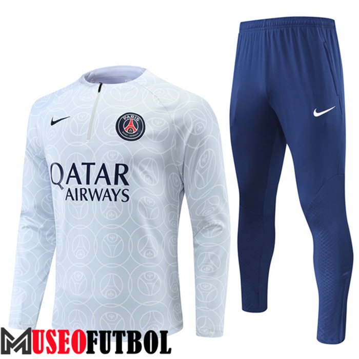 Chandal Equipos De Futbol PSG Blanco/Gris 2022/2023