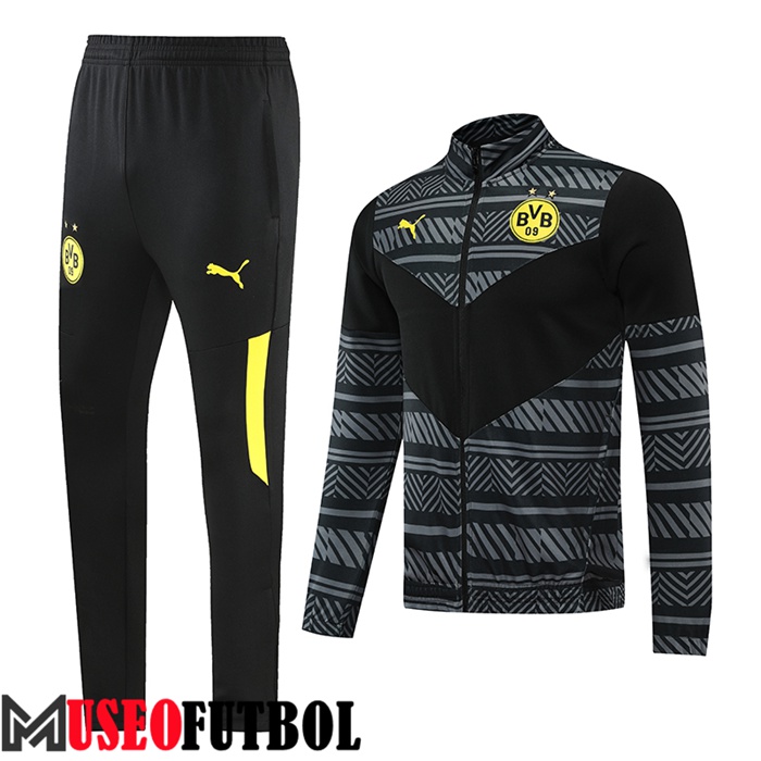 Chandal Futbol - Chaqueta Dortmund BVB Negro 2022/2023