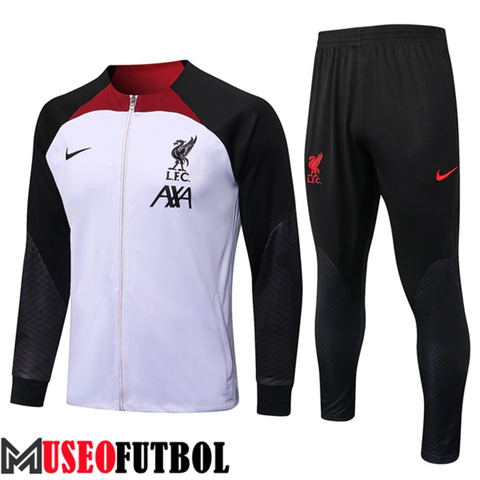 Chandal Futbol - Chaqueta FC Liverpool Negro/Blanco 2022/2023