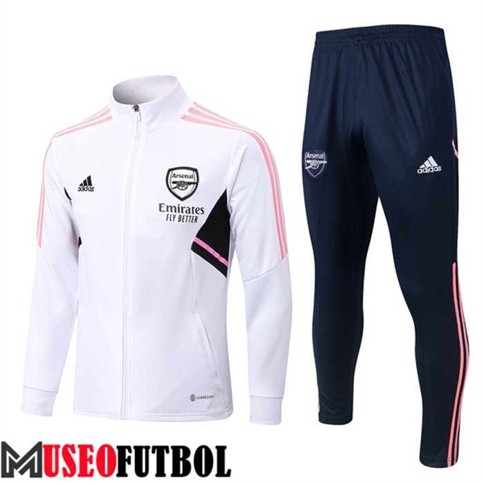 Chandal Futbol - Chaqueta Arsenal Blanco 2022/2023