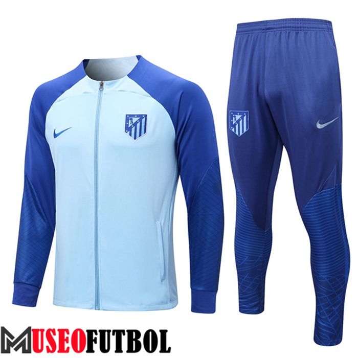 Chandal Futbol - Chaqueta Atletico Madrid Azul Claro 2022/2023