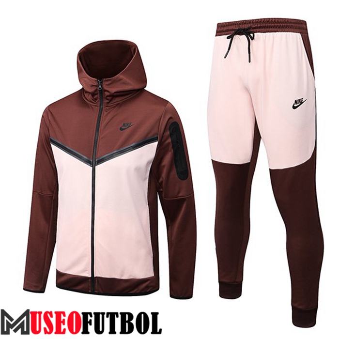 Chaqueta Con Capucha Rompevientos NIKE Rosa/Marrón 2022/2023