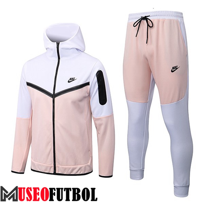 Chaqueta Con Capucha Rompevientos NIKE Rosa/Blanco 2022/2023