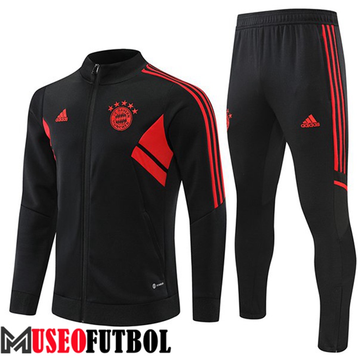 Chandal Futbol - Chaqueta Bayern Munich Negro 2022/2023