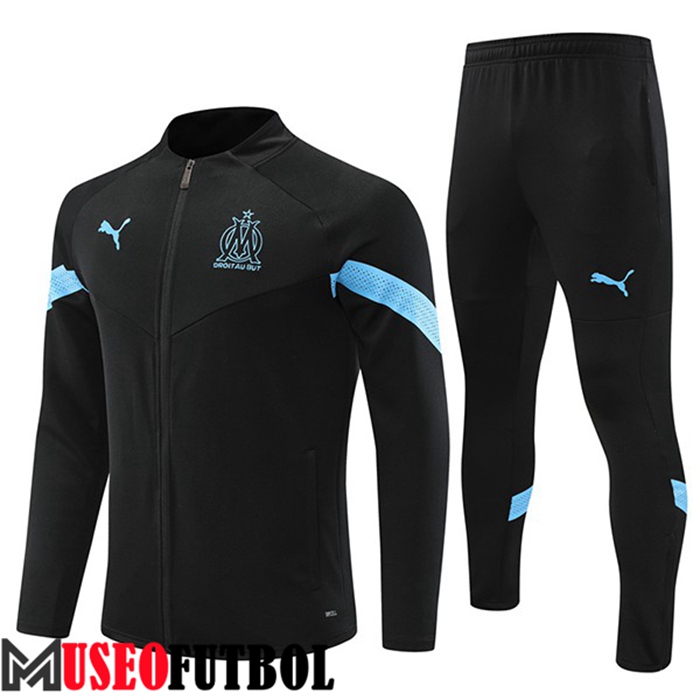 Chandal Futbol - Chaqueta Marsella Negro 2022/2023