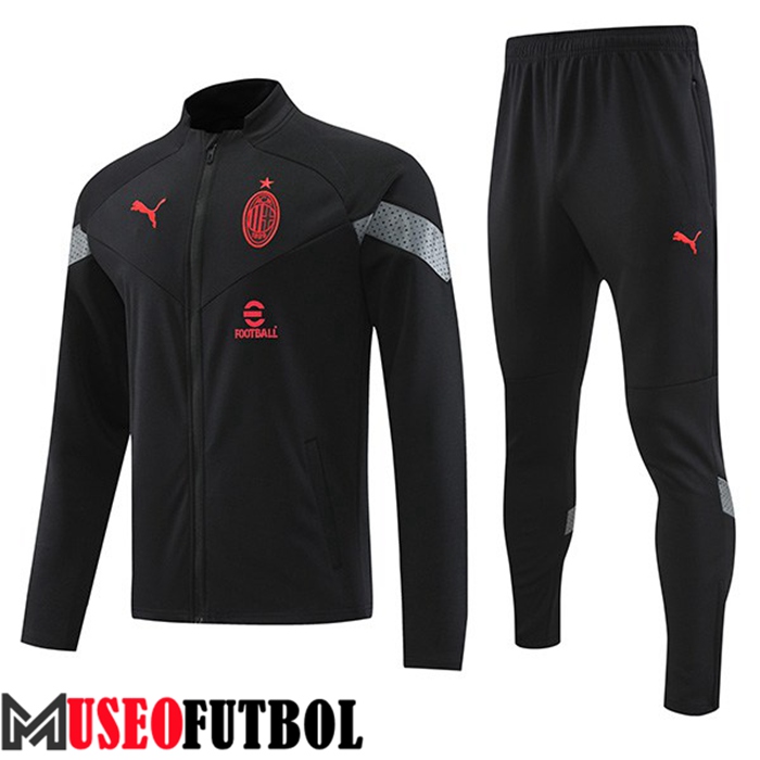 Chandal Futbol - Chaqueta AC Milan Negro 2022/2023