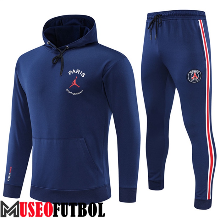 Chaqueta Con Capucha Chandal Futbol Jordan PSG Azul Marin 2022/2023