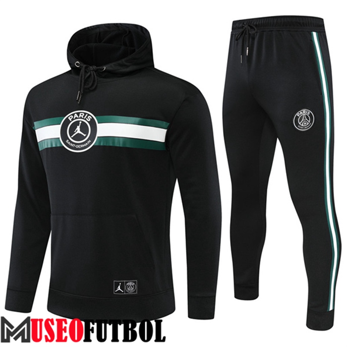 Chaqueta Con Capucha Chandal Futbol NK Jordan PSG Negro 2022/2023