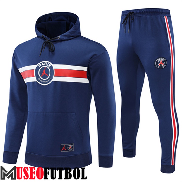 Chaqueta Con Capucha Chandal Futbol Jordan PSG Azul 2022/2023