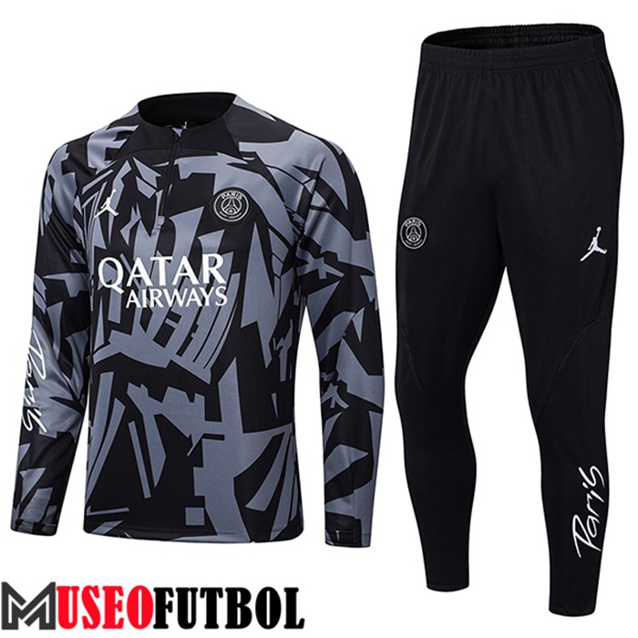 Chandal Equipos De Futbol Jordan PSG Negro/Gris 2022/2023