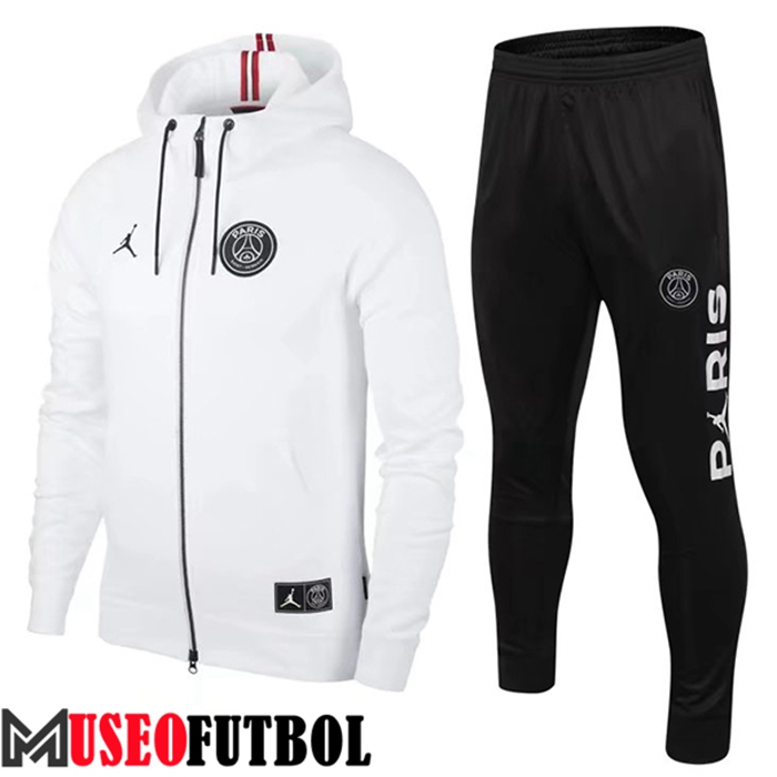 Chaqueta Con Capucha Rompevientos Jordan PSG Blanco 2022/2023