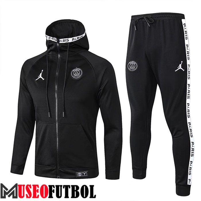 Chaqueta Con Capucha Rompevientos Jordan PSG Negro 2022/2023