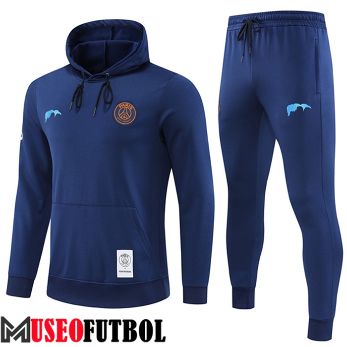 Chaqueta Con Capucha Rompevientos PSG Azul Marino 2022/2023