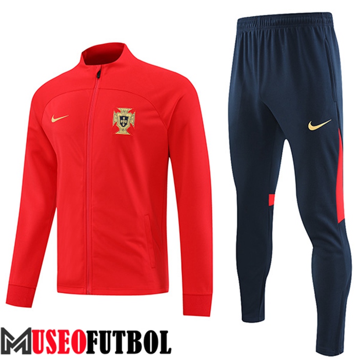 Chandal Futbol - Chaqueta Portugal Rojo 2022/2023