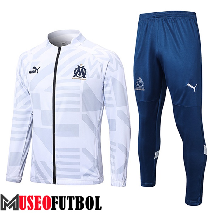 Chandal Futbol - Chaqueta Marsella Blanco 2022/2023