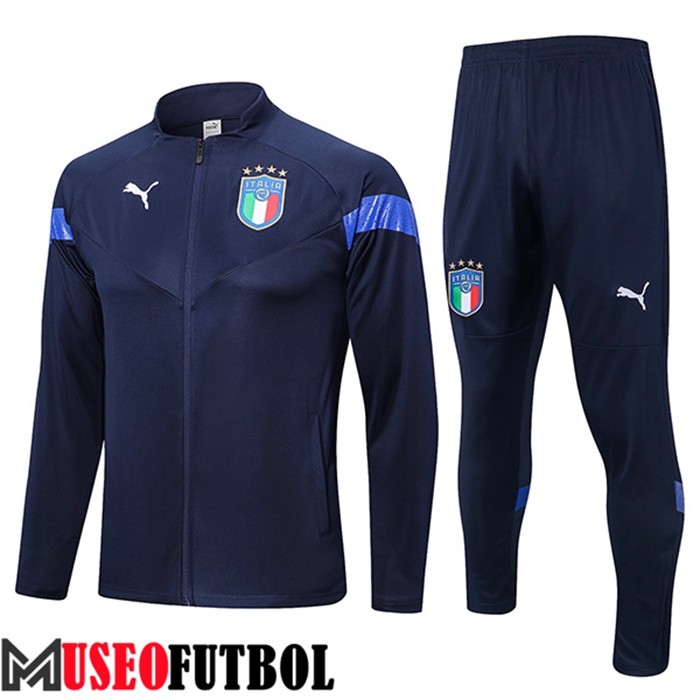 Chandal Futbol - Chaqueta Italia Azul Marino 2022/2023