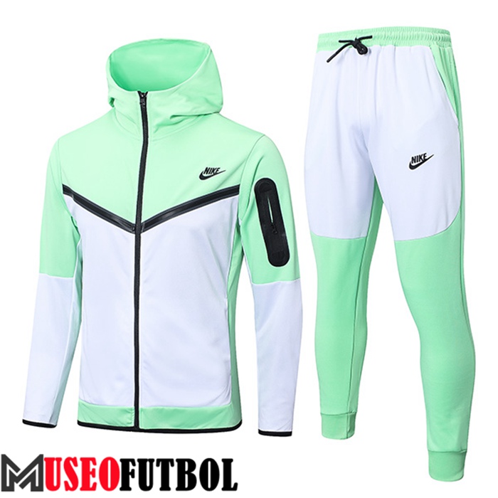 Chaqueta Con Capucha Rompevientos NIKE Blanco/Verde 2022/2023