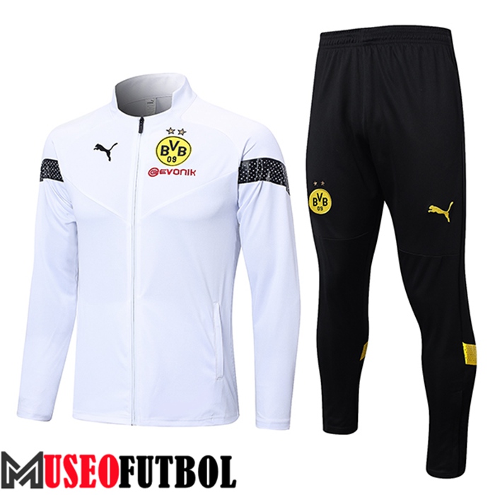 Chandal Futbol - Chaqueta Dortmund Blanco 2022/2023