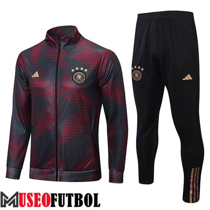 Chandal Futbol - Chaqueta Alemania Rojo/Negro 2022/2023