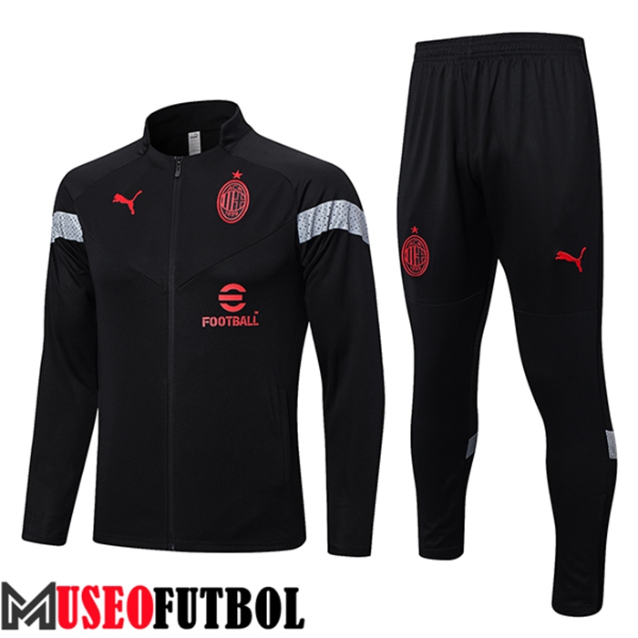 Chandal Futbol - Chaqueta AC Milan Negro 2022/2023