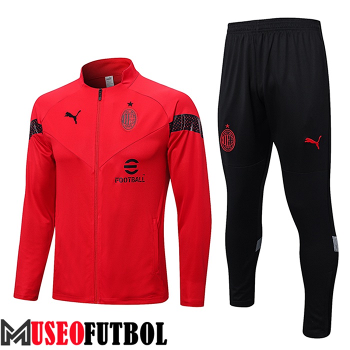 Chandal Futbol - Chaqueta AC Milan Rojo 2022/2023