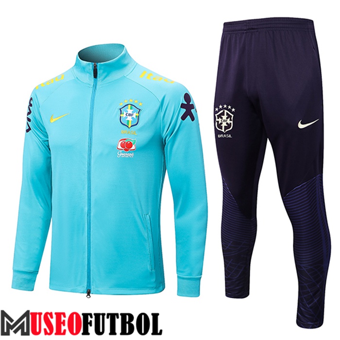 Chandal Futbol - Chaqueta Brasil Azul Claro 2022/2023