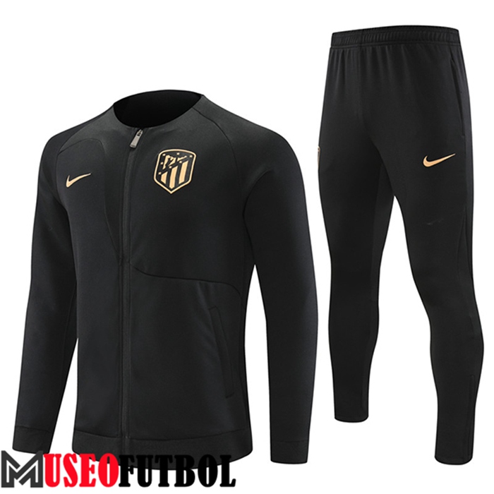 Chandal Futbol - Chaqueta Atletico Madrid Negro 2022/2023