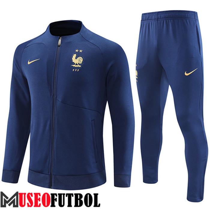 Chandal Futbol - Chaqueta Francia Azul Marino 2022/2023