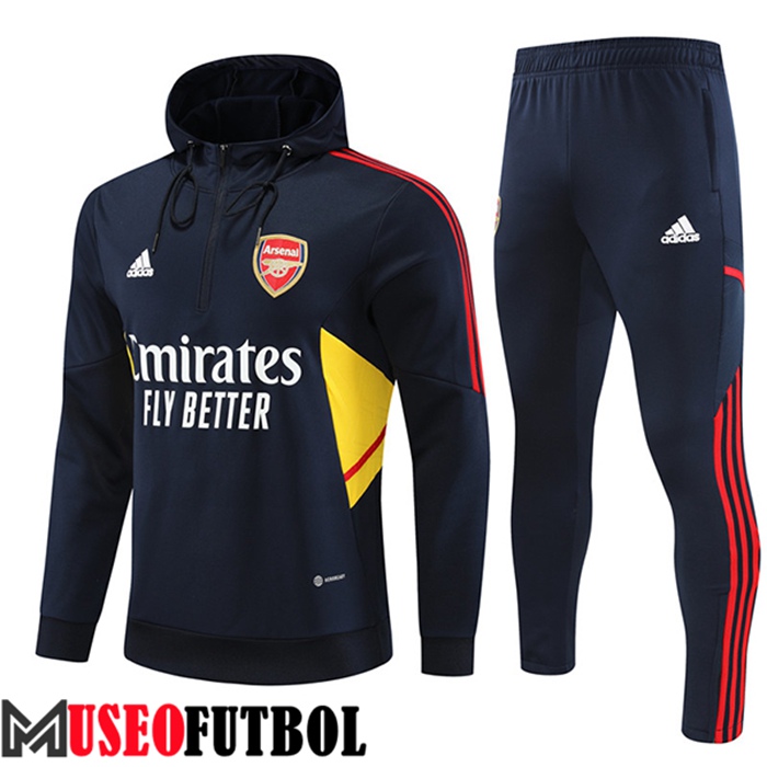 Chaqueta Con Capucha Rompevientos Arsenal Azul Marino 2022/2023