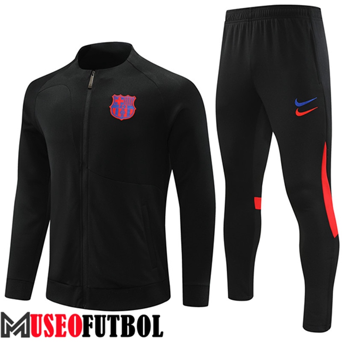 Chandal Futbol - Chaqueta FC Barcelona Negro 2022/2023