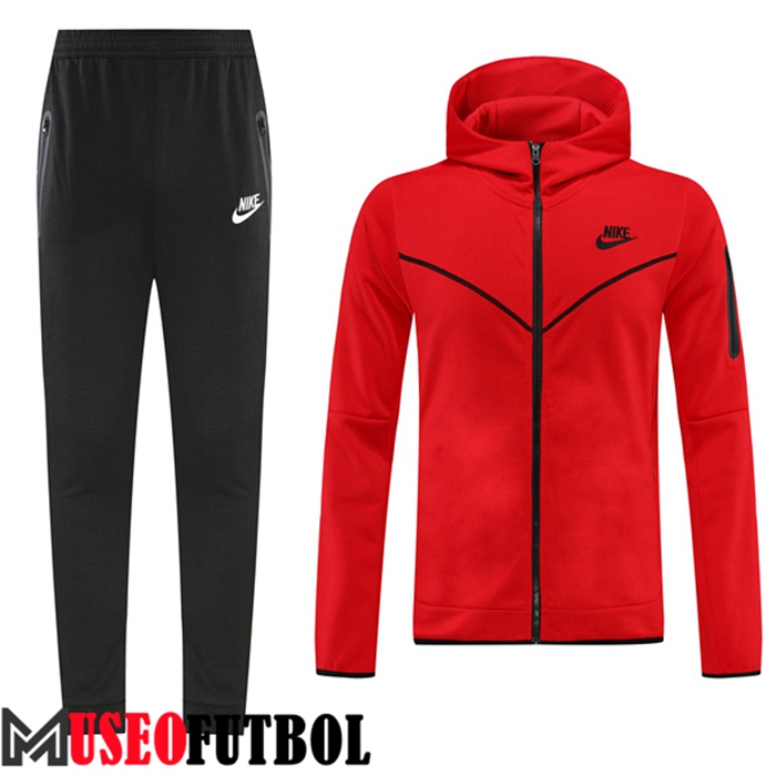 Chaqueta Con Capucha Chandal Futbol Nike Rojo 2022/2023