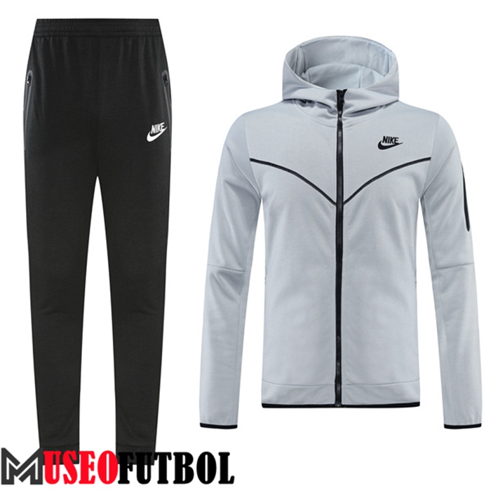 Chaqueta Con Capucha Chandal Futbol Nike Gris 2022/2023