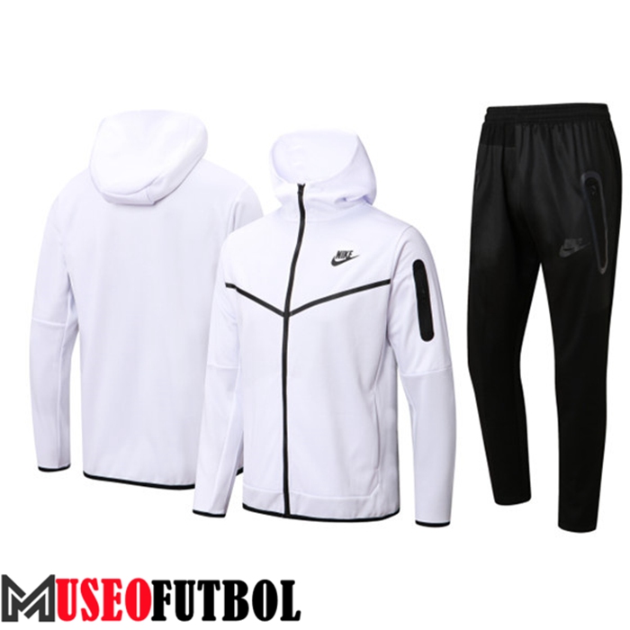 Chaqueta Con Capucha Chandal Futbol Nike Blanco 2022/2023