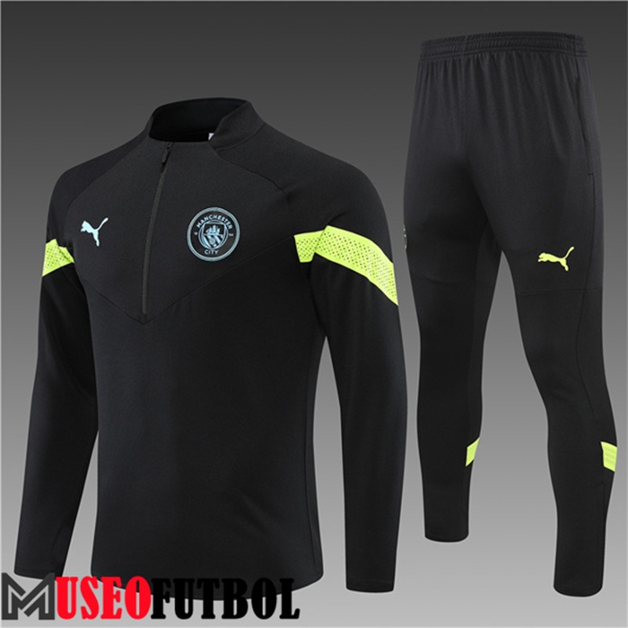 Chandal Equipos De Futbol Manchester City Ninos Negro/Verde 2022/2023