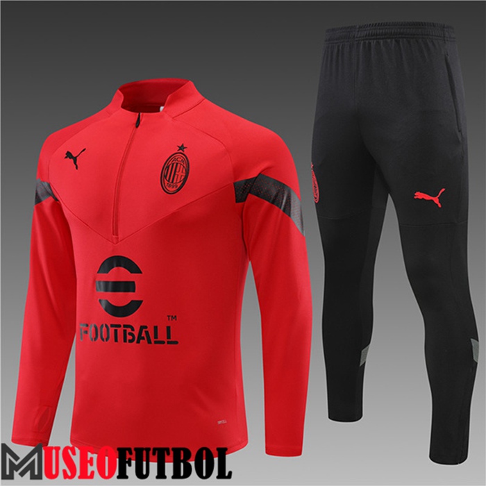 Chandal Equipos De Futbol AC Milan Ninos Rojo 2022/2023