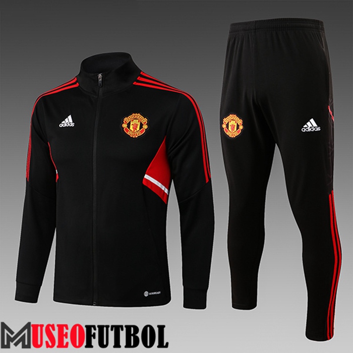 Chandal Futbol - Chaqueta Manchester United Ninos Negro 2022/2023