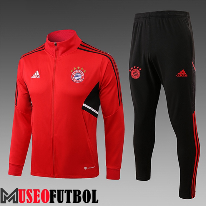 Chandal Futbol - Chaqueta Bayern Munich Ninos Rojo 2022/2023