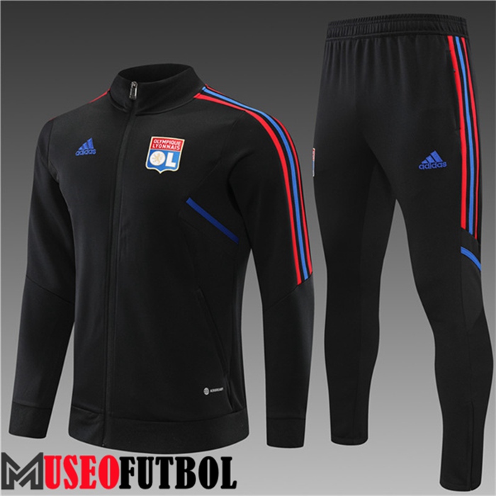 Chandal Futbol - Chaqueta Lyon Ninos Negro 2022/2023