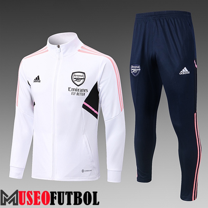 Chandal Futbol - Chaqueta Arsenal Blanco 2022/2023