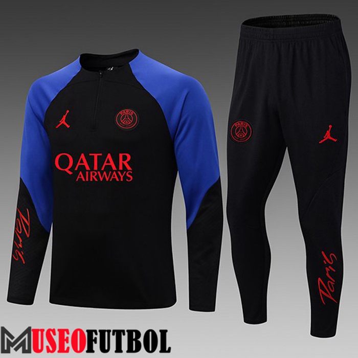 Chandal Equipos De Futbol Jordan PSG Ninos Negro/Azul 2022/2023