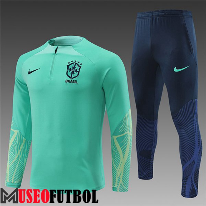 Chandal Equipos De Futbol Brasil Ninos Verde 2022/2023