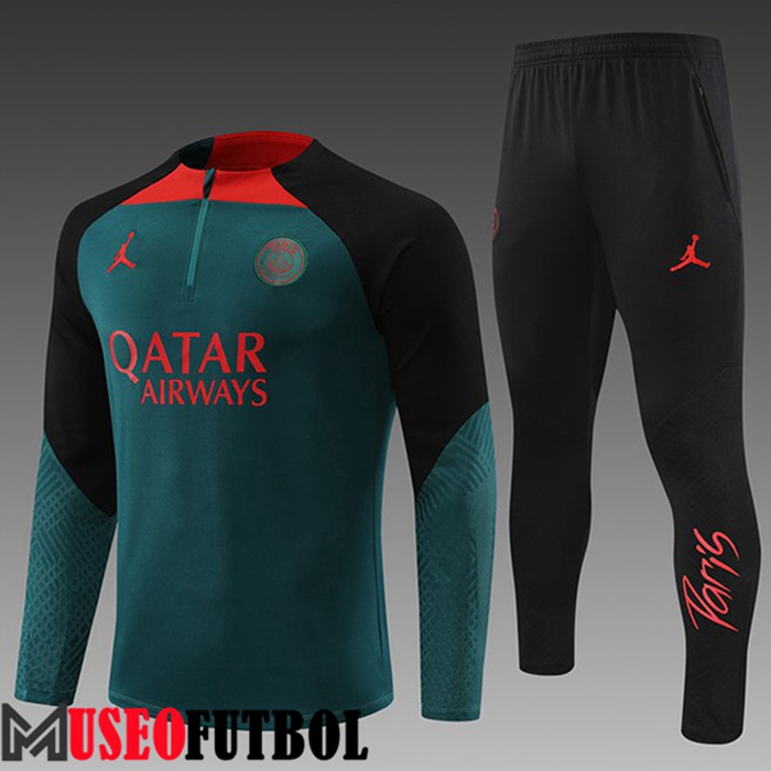 Chandal Equipos De Futbol Jordan PSG Ninos Verde 2022/2023