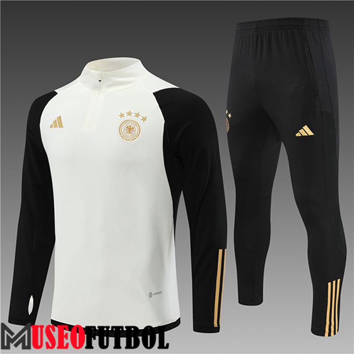 Chandal Equipos De Futbol Alemania Ninos Blanco/Negro 2022/2023