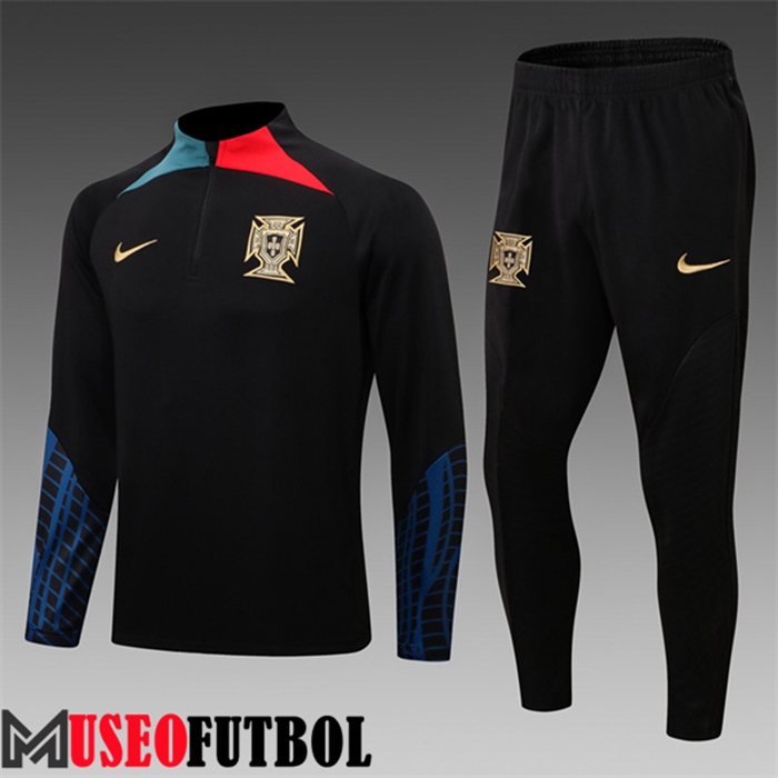 Chandal Equipos De Futbol Portugal Ninos Negro 2022/2023