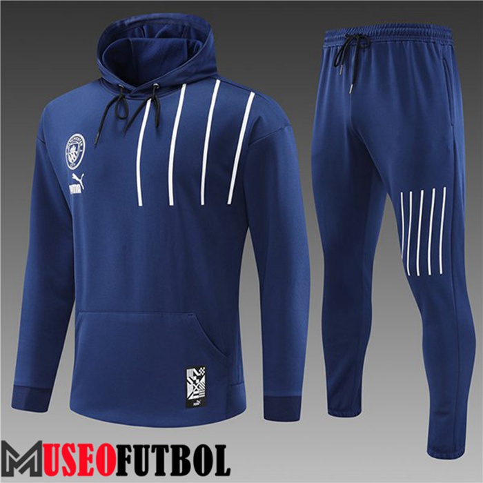 Chaqueta Con Capucha Chandal Futbol Manchester City Ninos Azul Marino 2022/2023