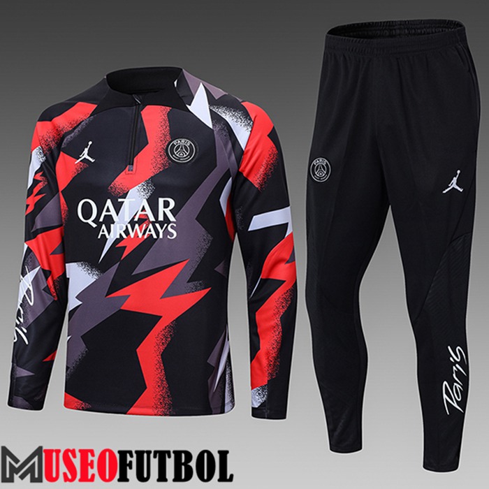 Chandal Equipos De Futbol Jordan PSG Ninos Rojo/Gris 2022/2023