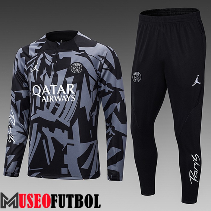 Chandal Equipos De Futbol Jordan PSG Ninos Negro/Gris 2022/2023